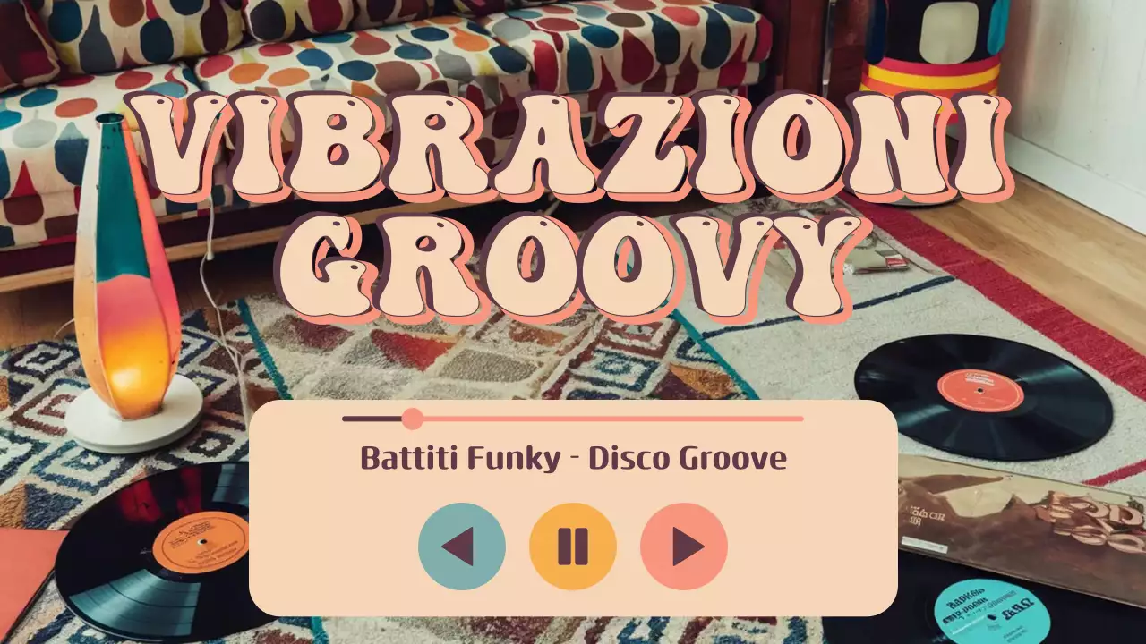 playlist di musica arancione retrò