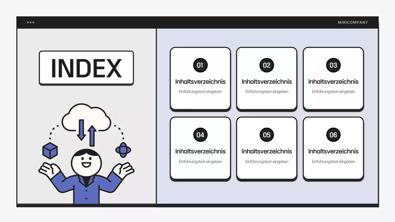 Einfaches AI-Alphabetisierungstraining in Blau und Schwarz