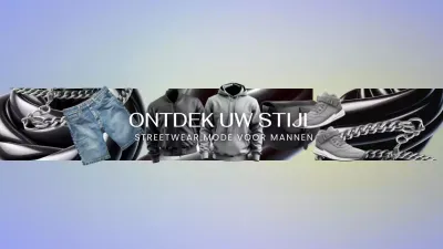 Grey Urban Men Fashion YouTube Channel Art