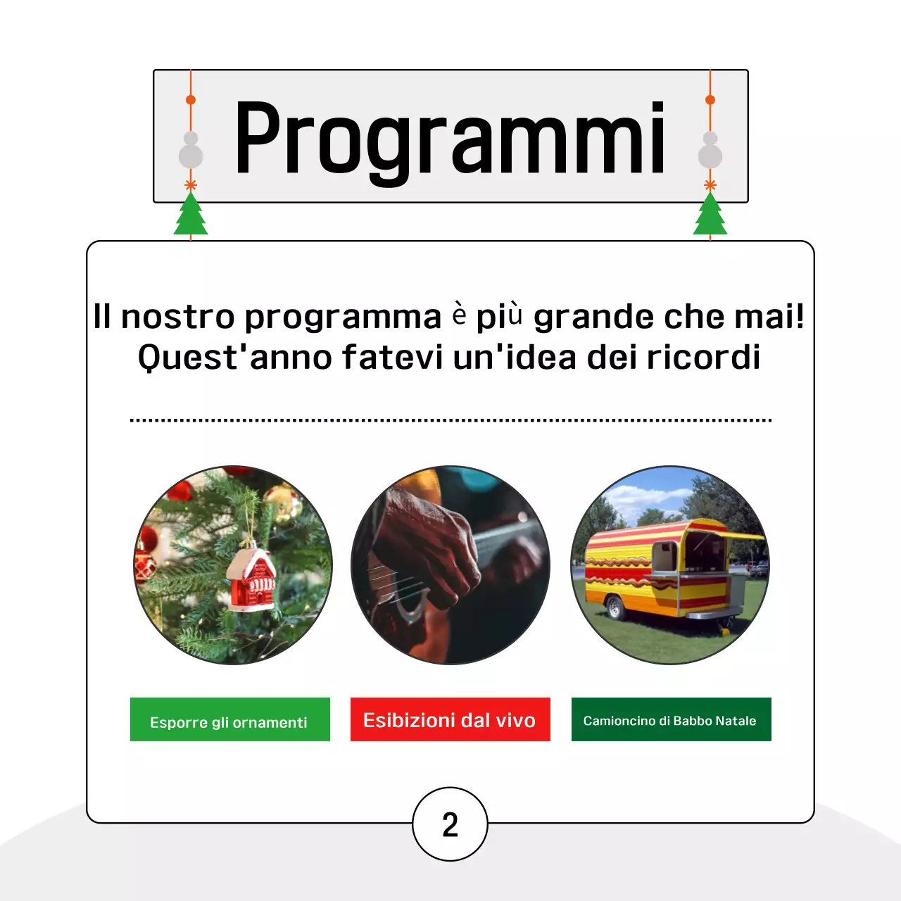Celebrazione del Natale verde e semplice