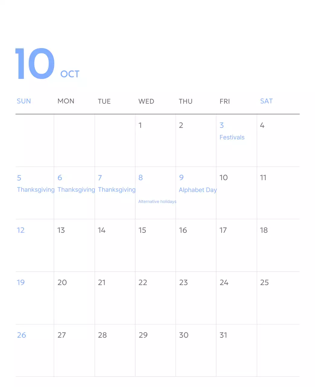 Kalender pelacak sasaran foto dengan percikan warna biru