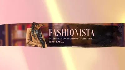 Beige und Schwarz Moderne Mode Promotion