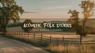 Green Rustic Folk Playlist YouTube Thumbnail
