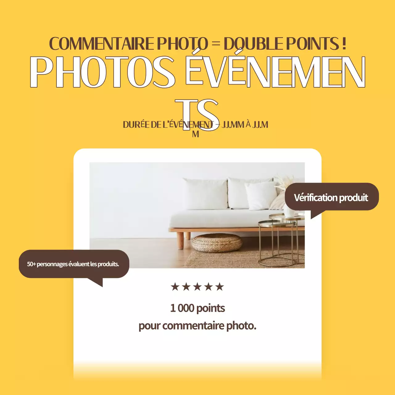 Une collection de modèles d'examen simples en jaune