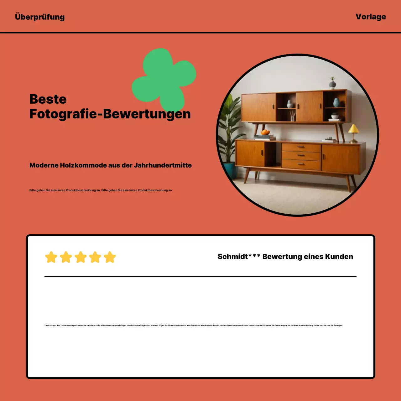 Abstrakte Vintage-Möbel Rezension