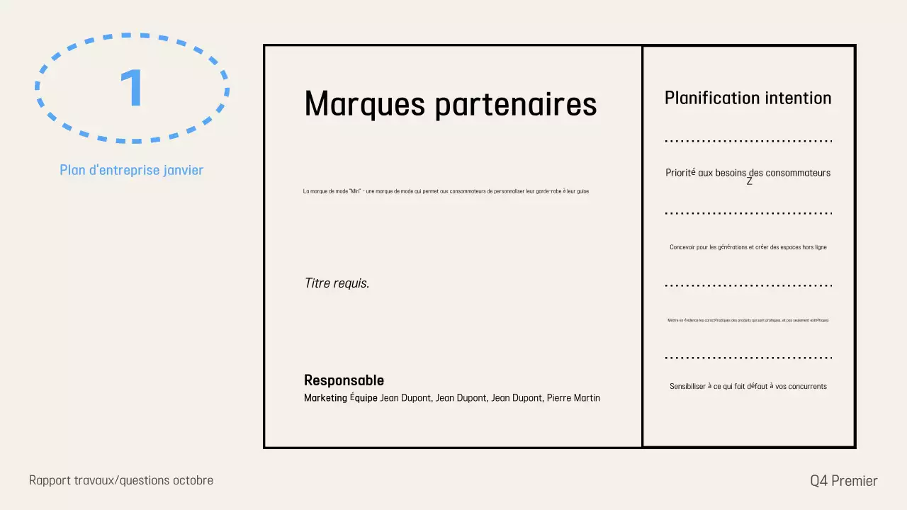 Fournir des informations sur le rapport Ivory Modern
