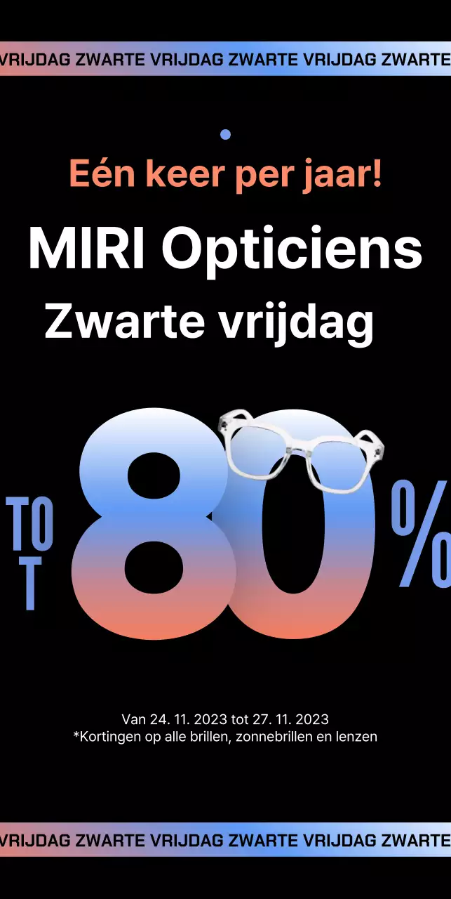 Opticiens Zwart Modern Black Friday