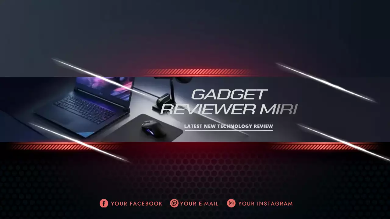 Red Modern Technology Promotion YouTube Thumbnail