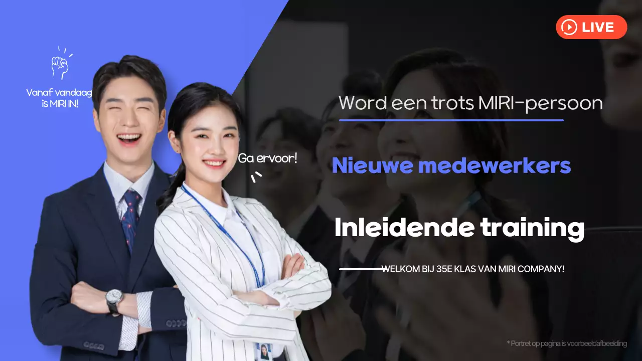 Blauw Modern Onderwijs Advertentie