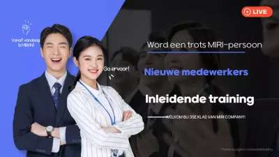 Blauw Modern Onderwijs Advertentie