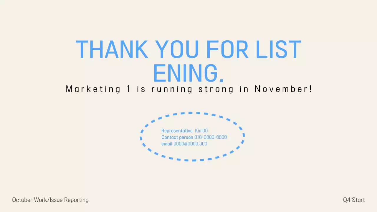 Apresentação do Relatório de Marketing Simples Bege