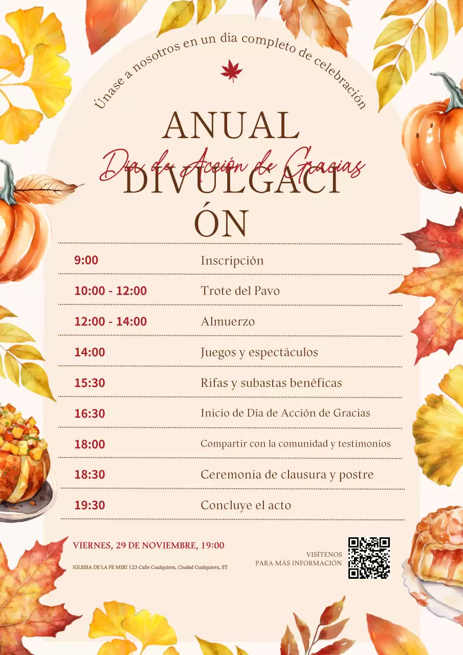 Cálida campaña anual de Acción de Gracias