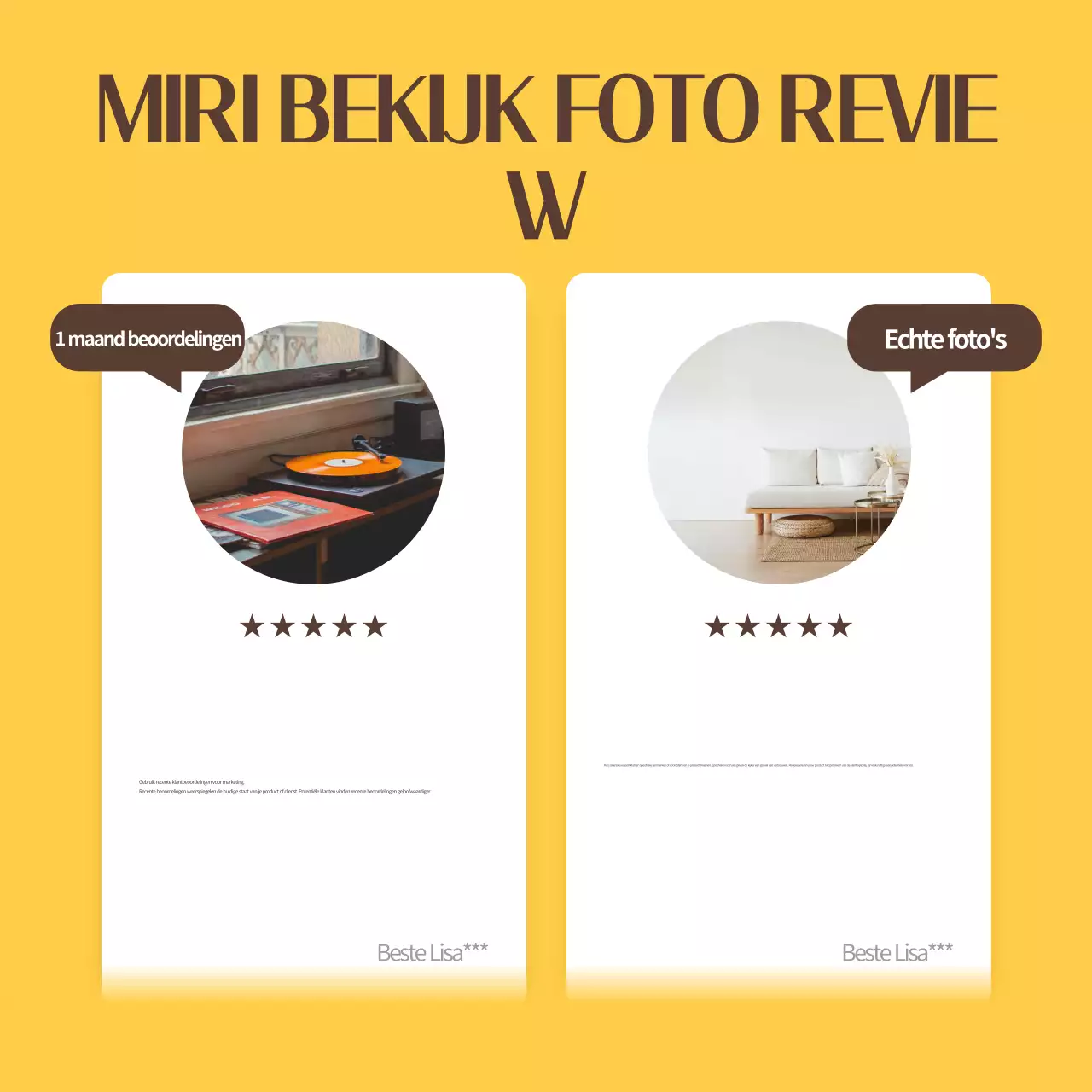 Een verzameling eenvoudige beoordelingssjablonen in geel