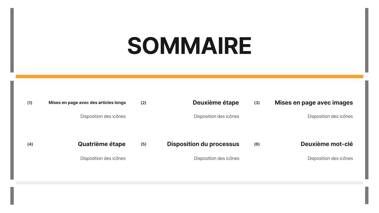 Un rapport d'activité simple en jaune et gris