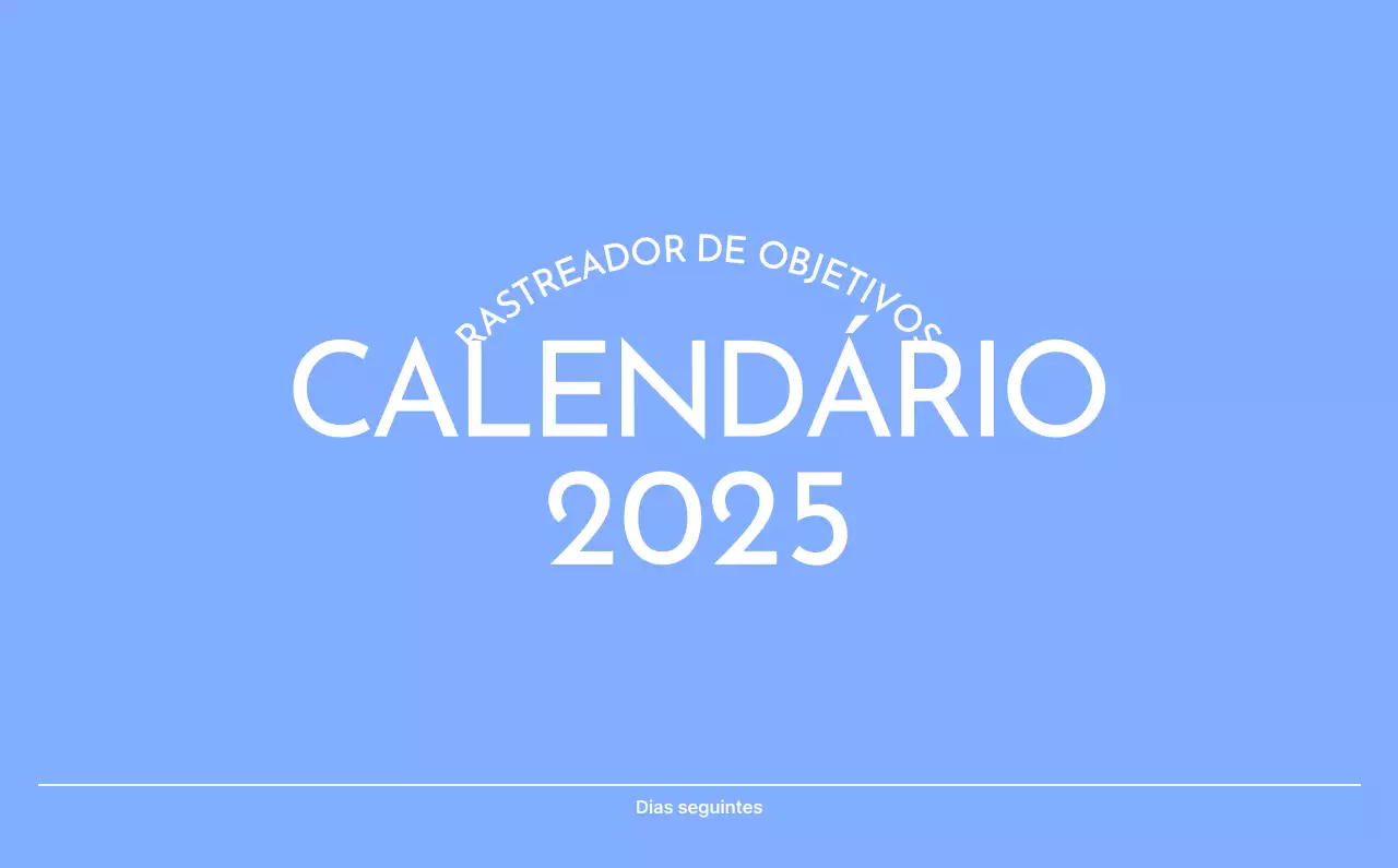 Calendário de acompanhamento de objectivos fotográficos com um toque de azul