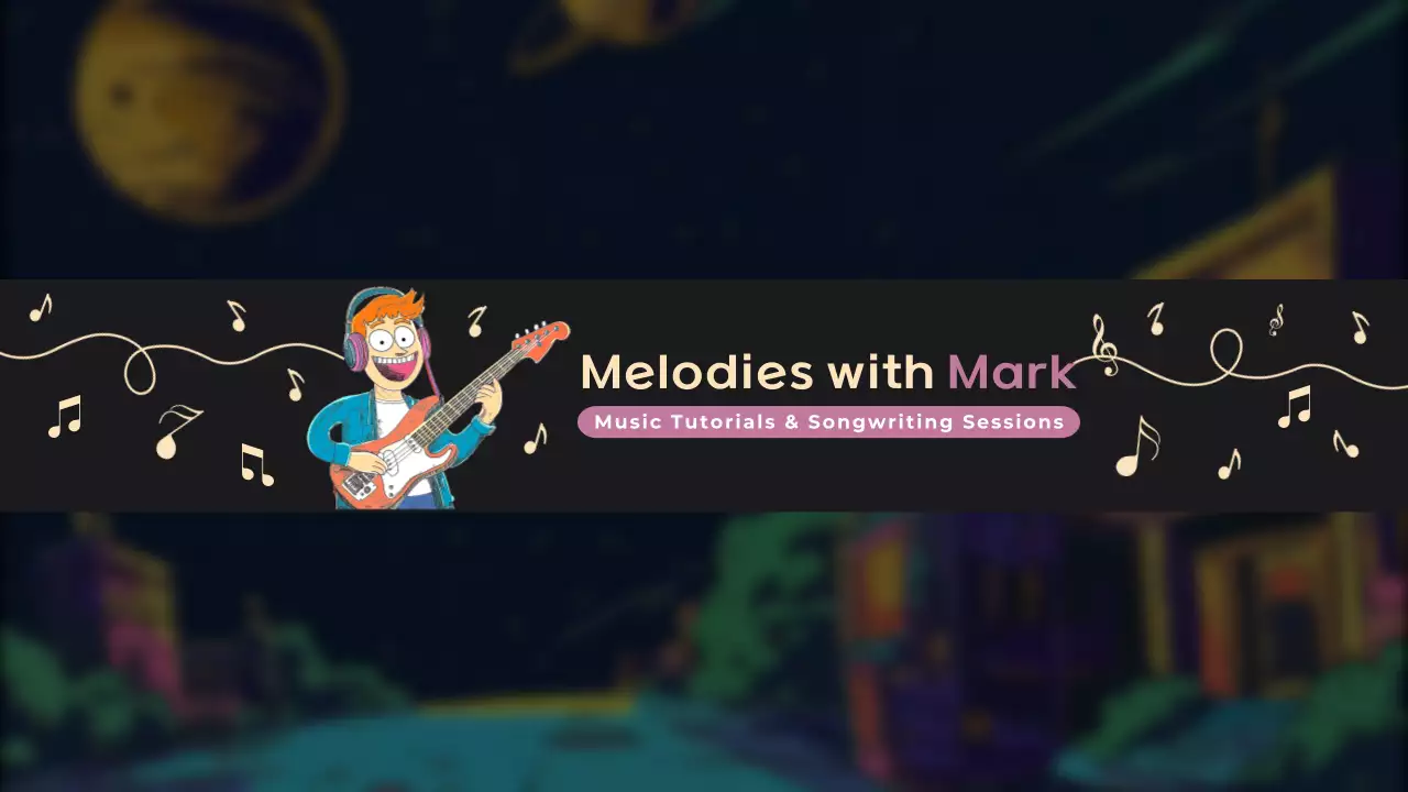 Black Animation Music Tutorial YouTube Thumbnail