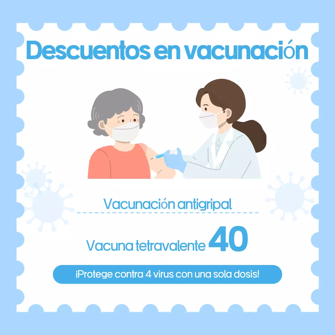 Azul claro Guía simple de salud