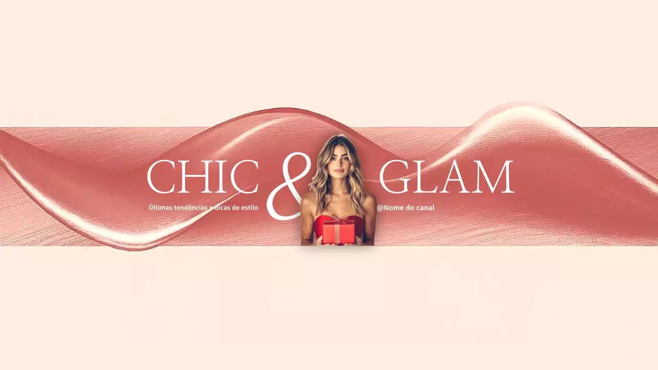 Arte do canal do Youtube Red Elegant Fashion