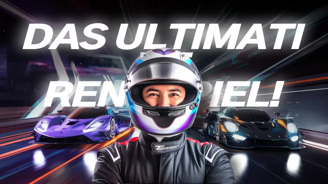 Schwarz Modern Racing Werbung