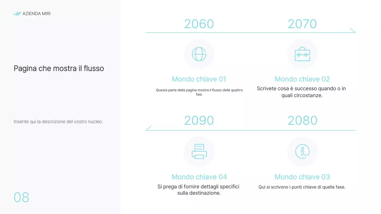Moderna relazione aziendale in grigio e azzurro