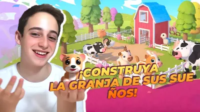 Publicidad lúdica y colorida sobre la granja