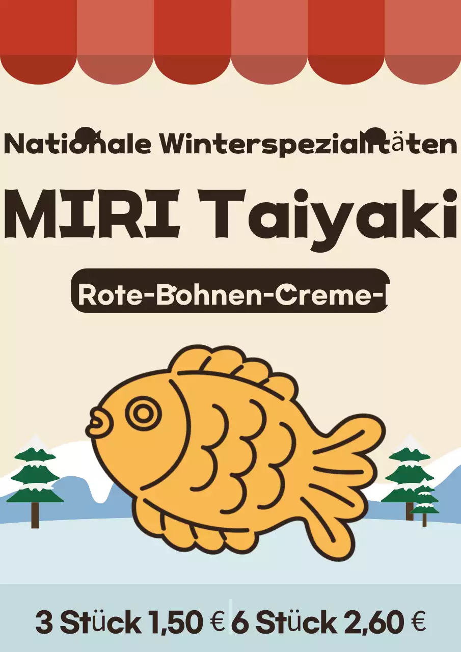 Beige traditionelle Snack-Anzeige