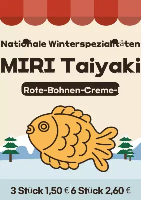 Beige traditionelle Snack-Anzeige