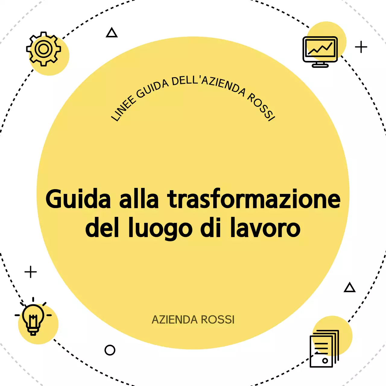 Manuale aziendale giallo semplice