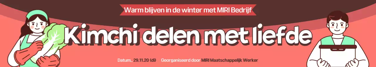Rode kimchi evenement