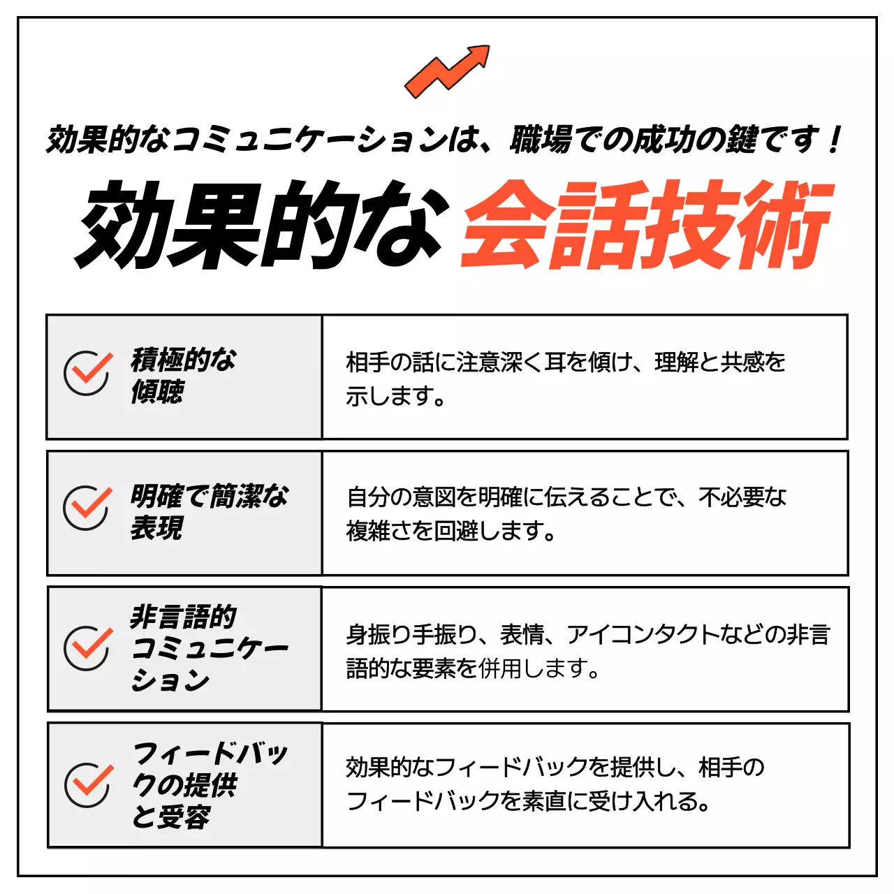 オレンジ シンプル キャリア 資料 Instagram カルーセル