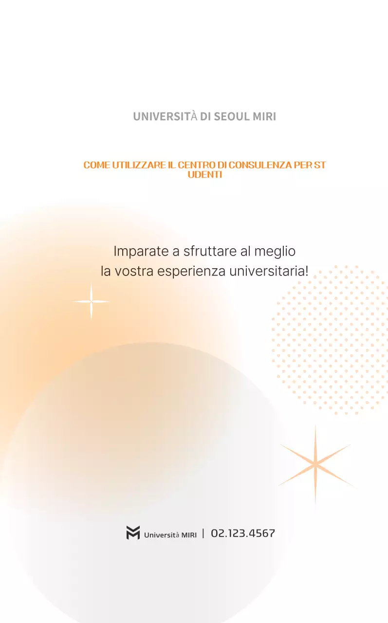 Guida semplice arancione alla vita universitaria