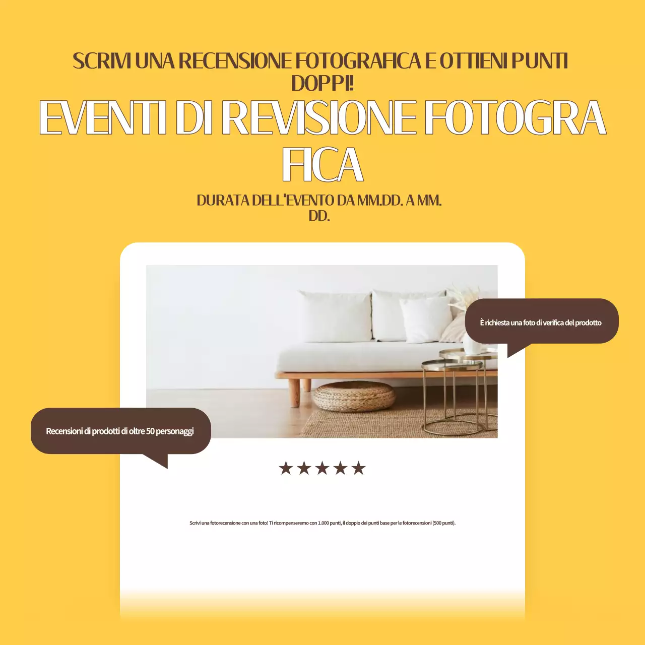 Una raccolta di semplici modelli di revisione in giallo