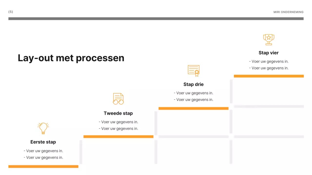 Een eenvoudig zakelijk rapport in geel en grijs