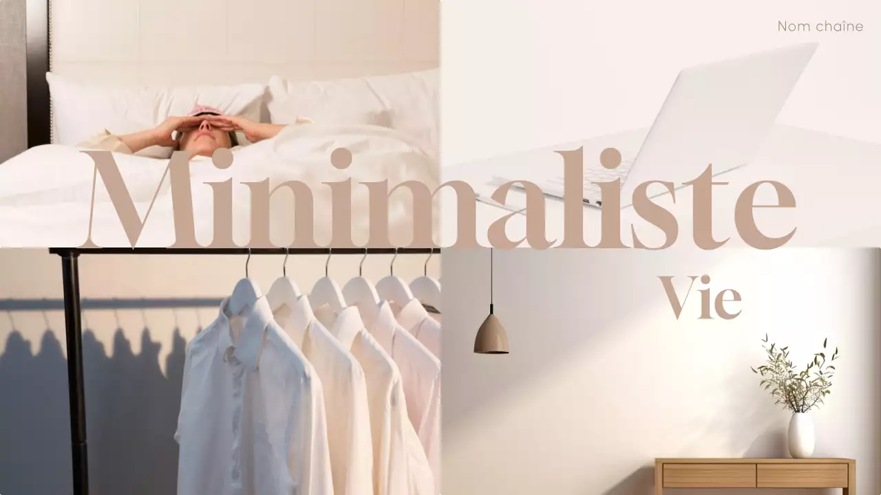 beige vie minimaliste