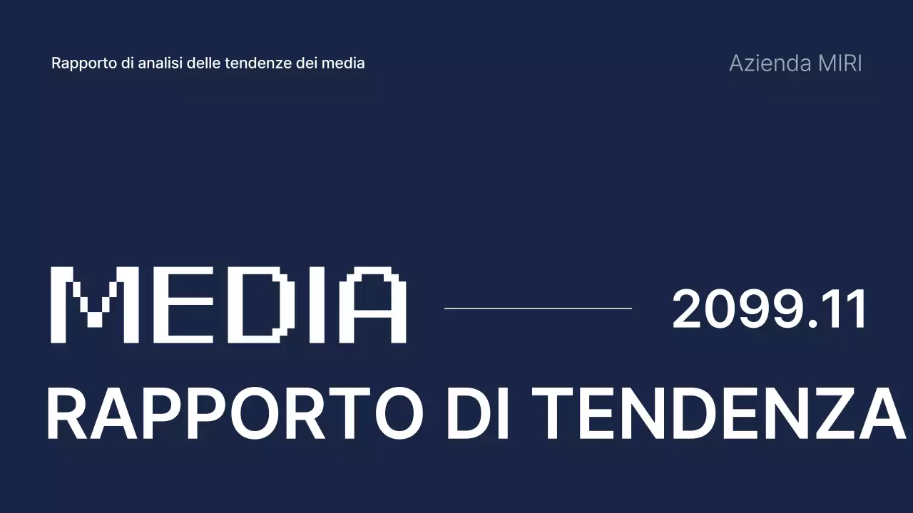 Rapporto analitico di marketing moderno blu navy