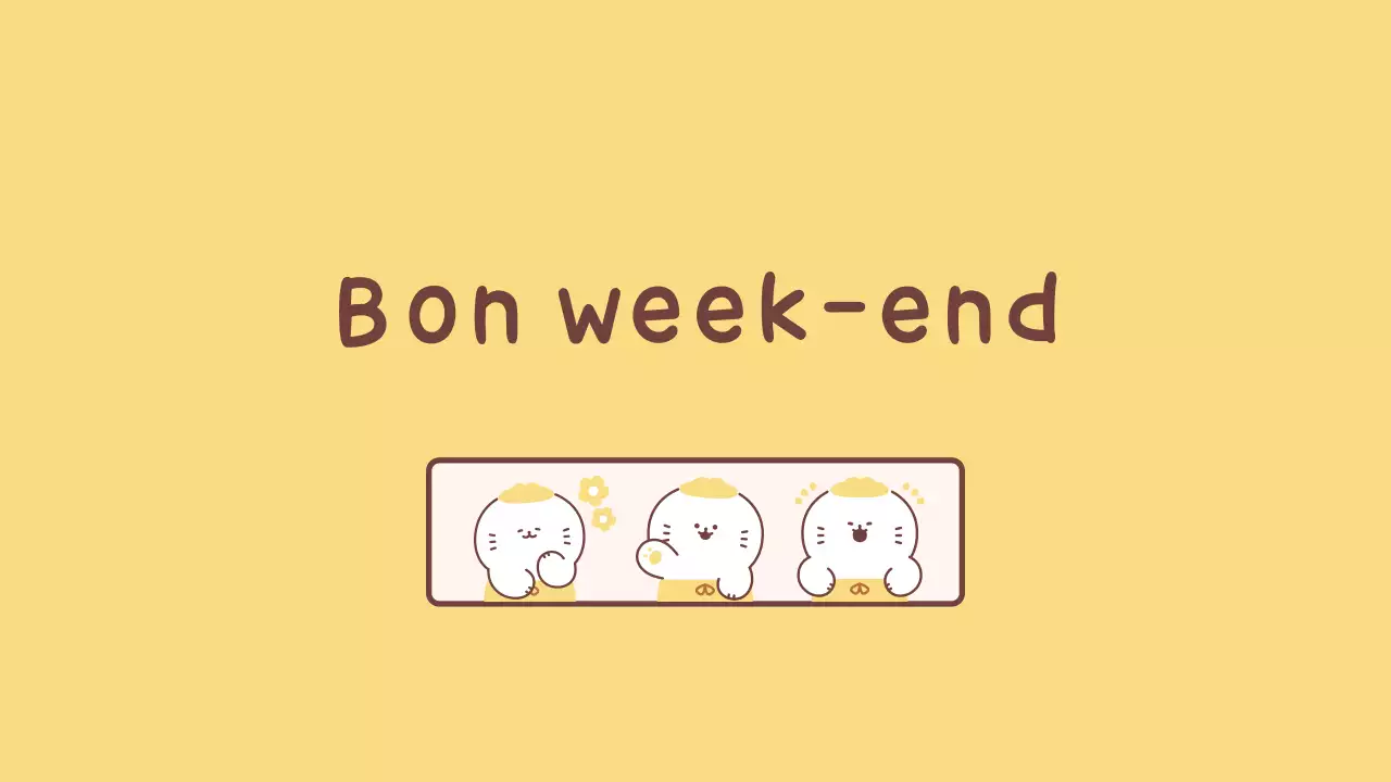 Agenda jaune simple pour l'école