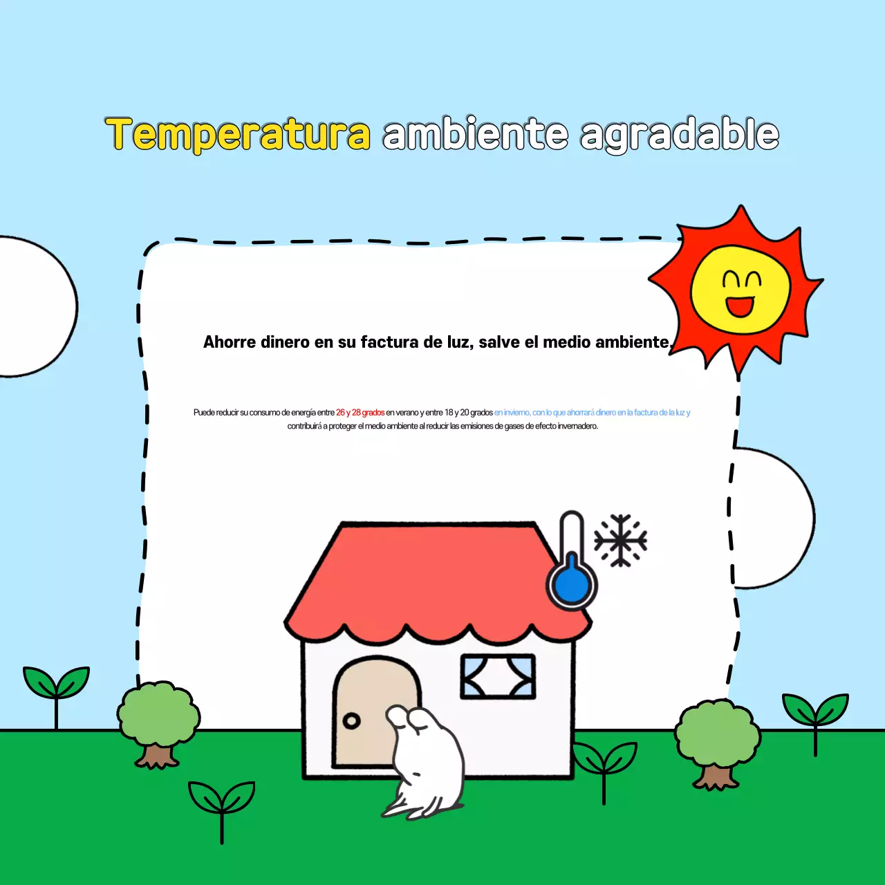 Promover el reto vital verde y azul claro