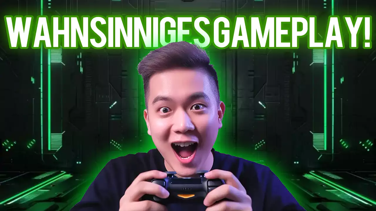 Grüne Cyber Gaming-Anzeige