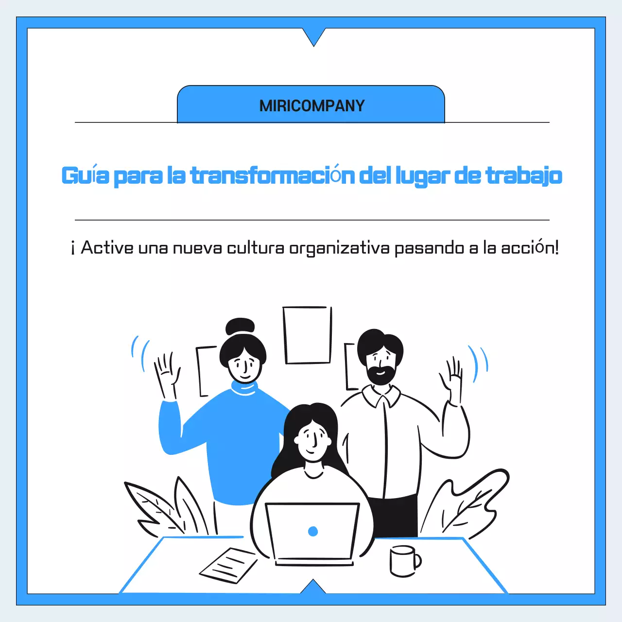 Guía de cultura laboral Blue Modern