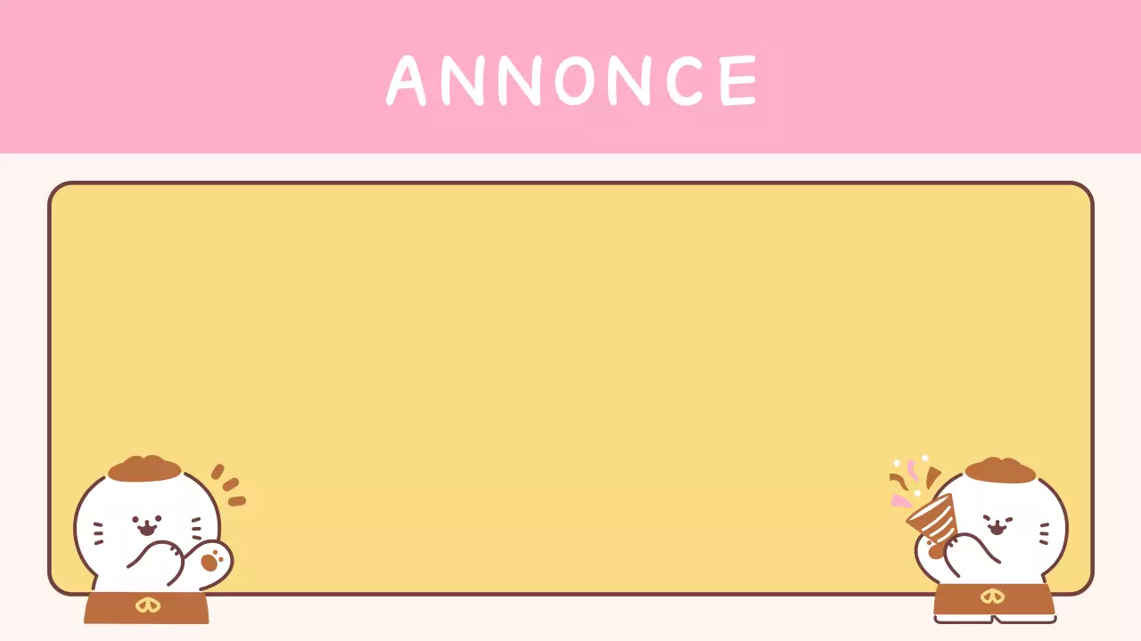 Agenda jaune simple pour l'école