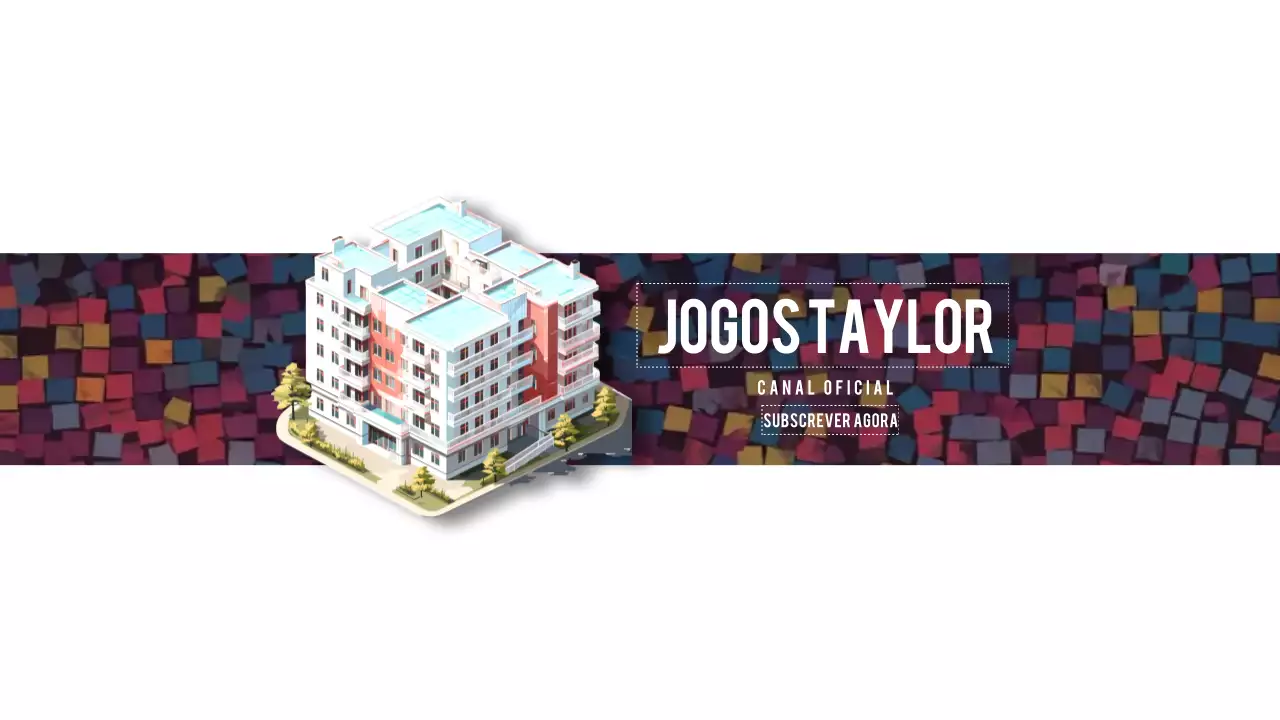 anúncio colorido de jogos modernos