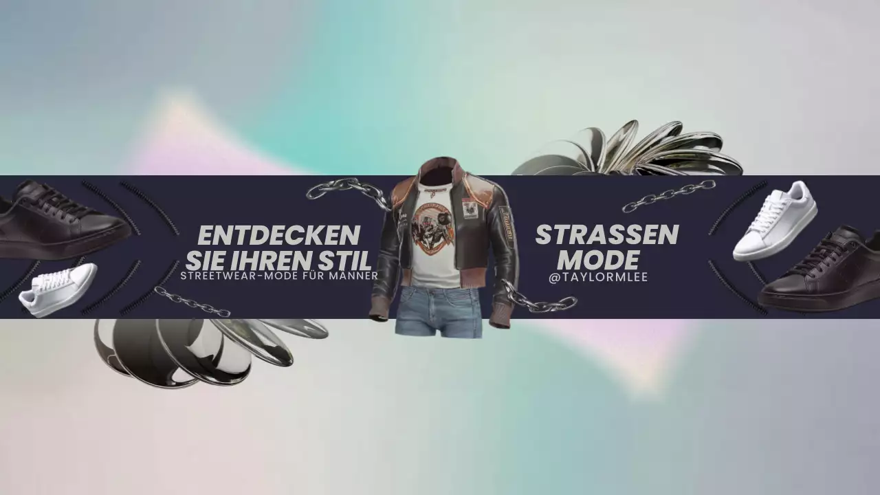 Navy Urban Streetwear Mode YouTube Kanal Kunst