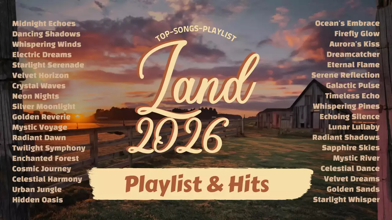 orange rustikale Musik-Wiedergabeliste