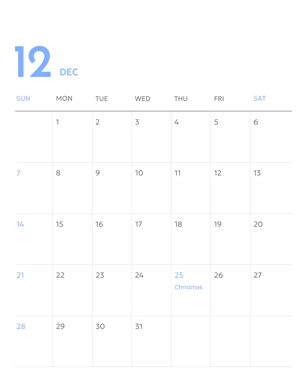 Kalender pelacak sasaran foto dengan percikan warna biru