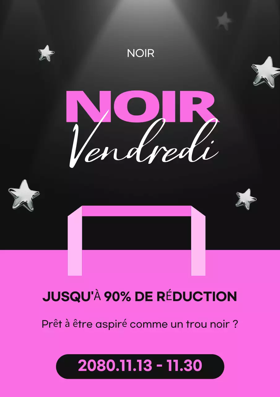 Black Modern Sale Ad