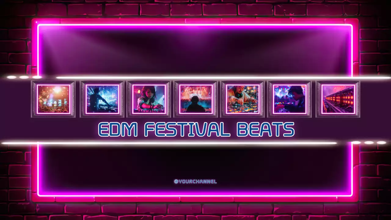 Neon moderne EDM afspeellijst