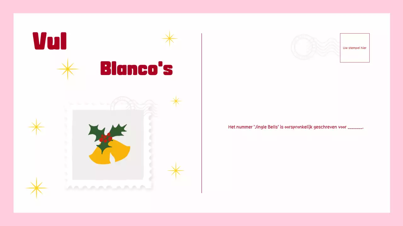 TRENDY LEUK ILLUSTRATIE KERST TRIVIA SPEL VOOR KINDEREN