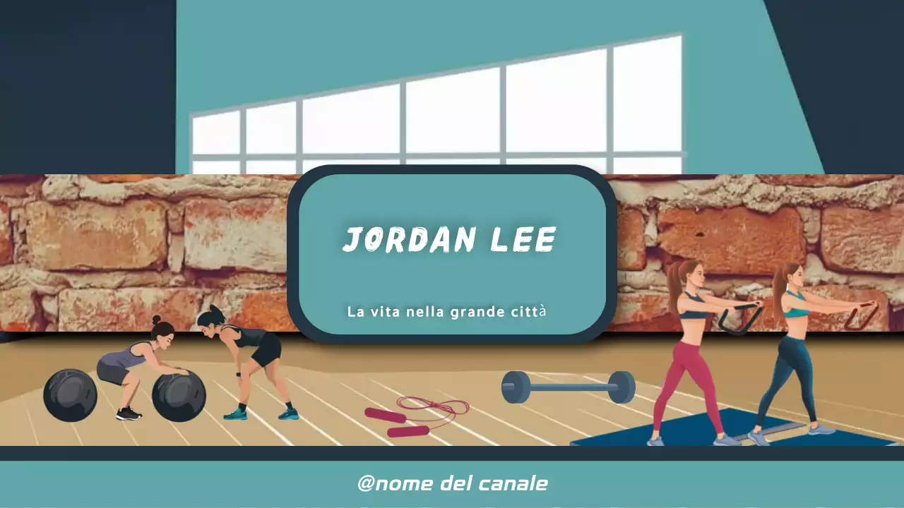 blu arancione vita nella grande città modello di canale youtube stile moderno