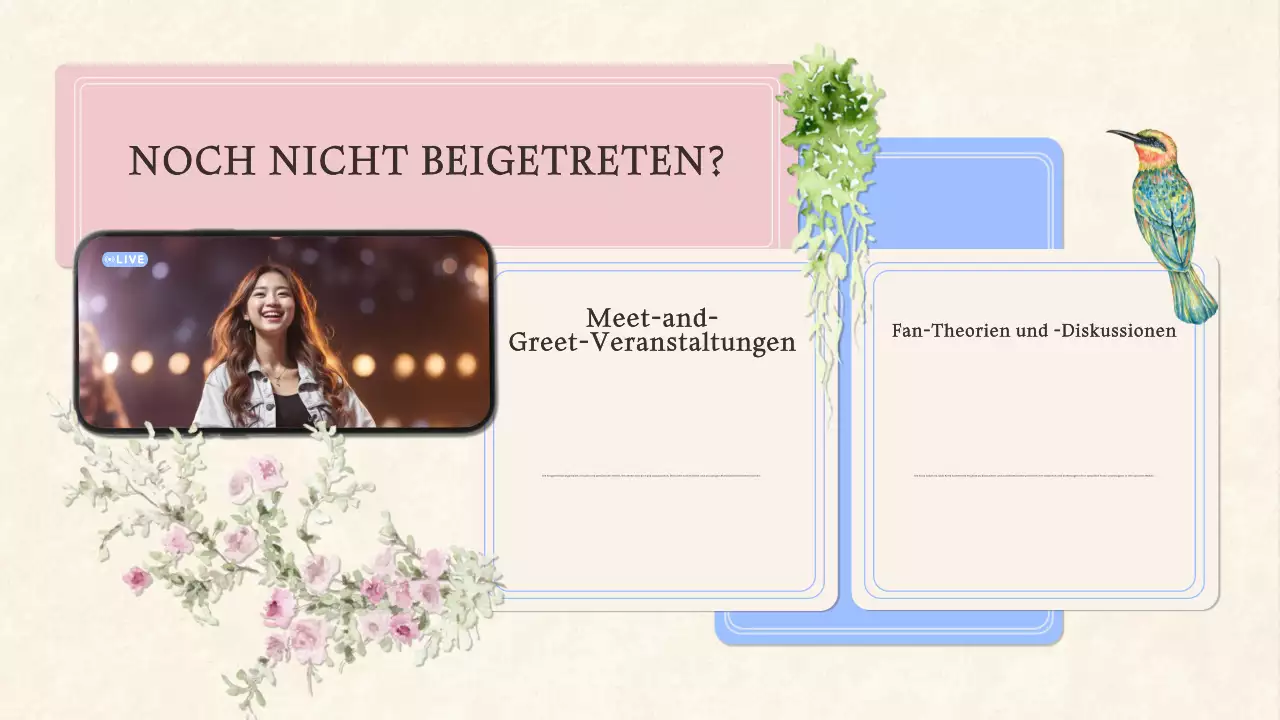 Rosa eleganter K-Drama-Platz