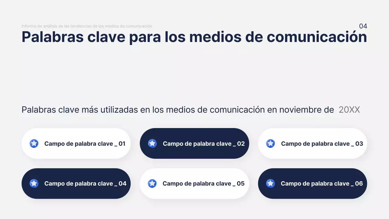 Informe moderno de análisis de marketing en azul marino